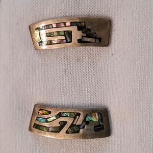 Sterling and Abalone Earrings